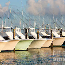 Oregon Inlet Fishing Center Fleet I by Clarence Holmes