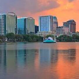 Orlando Cityscape Sunset by Adam Jewell