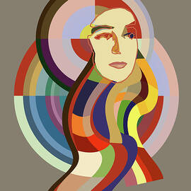 Orphiste - Pop Art Portrait of Sonia Delaunay by BFA Prints