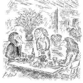 Our intestinal biomes are joyous by Edward Koren