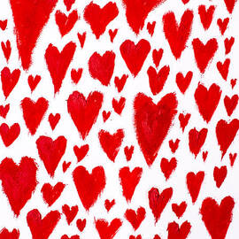 Painted red hearts by Jorgo Photography