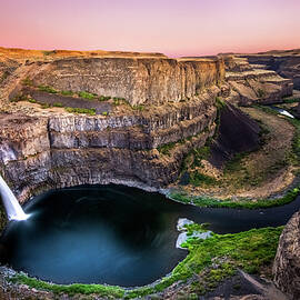 Palouse Falls Sunset by Russell Wells