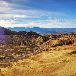 Panoramic view from the Zabriskie point in Death Valley by Miroslav Liska