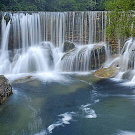 Panoramic view of waterfalls on La Vis river by Sami Sarkis Photography