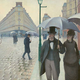 Paris Street, Rainy Day, from 1877 by Gustave Caillebotte