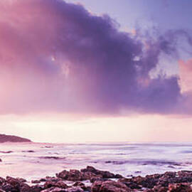 Pastel purple seashore by Jorgo Photography