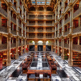 Peabody Library - Johns Hopkins University by Mountain Dreams