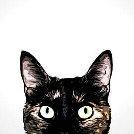 Peeking Cat by Nicklas Gustafsson