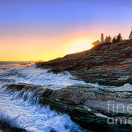 Pemaquid Point Sunset by Olivier Le Queinec