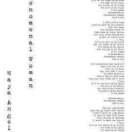 Phenomenal Woman by Maya Angelou - Feminism Poetry by Georgia Clare