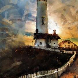 Pigeon Point Lighthouse - 02 by AM FineArtPrints