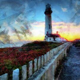Pigeon Point Lighthouse - 05 by AM FineArtPrints