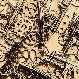 Pistol parts and rifle pinions by Jorgo Photography