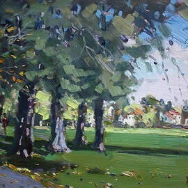 Plein Air at Jayne Park in Cayuga Island  by Ylli Haruni