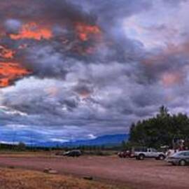 Polebridge Mercantile Sunset Panorama by Adam Jewell