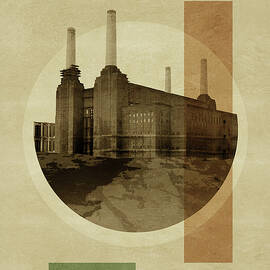 Pop Art Deco London - Battersea Power Station by BFA Prints