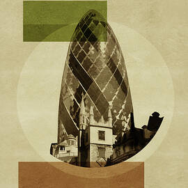 Pop Art Deco London - GHERKIN by BFA Prints