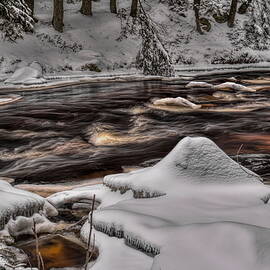 Prairie River Winter by Dale Kauzlaric