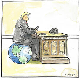 President Trump in the seat of power by Brendan Loper