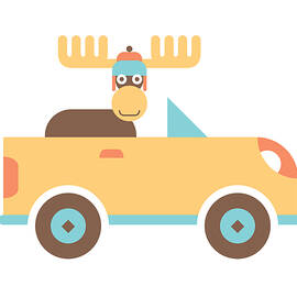 Moose Road Trip by Mitch Frey