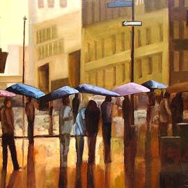 Rain in Manhattan number seventeen by Tate Hamilton