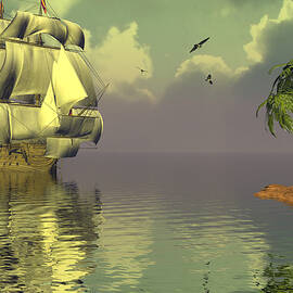 Rain squall on the horizon by Claude McCoy