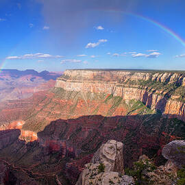 Rainbow from Trailview Overlook by Mike Buchheit