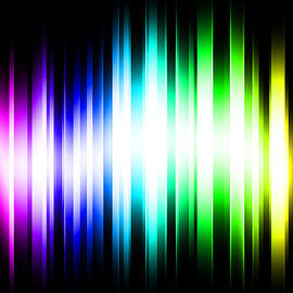 Rainbow Light Rays by Michael Tompsett