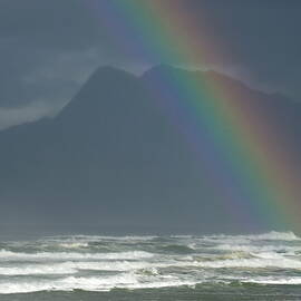 Rainbow on Ocean by Sami Sarkis Photography