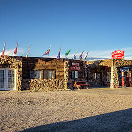 Rebuilt Cool Springs station in the Mojave desert  by Miroslav Liska