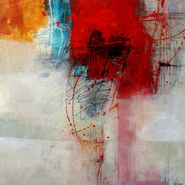 Red Splash 1 by Jane Davies