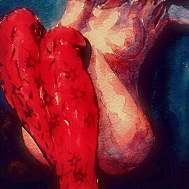 Red stockings by Paul Lovering