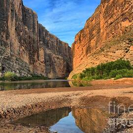Refletions In Terlingua Creek by Adam Jewell