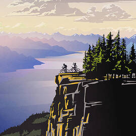 Retro Beautiful BC Travel poster by Sassan Filsoof
