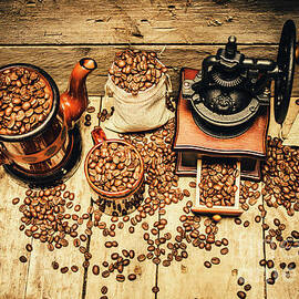 Retro coffee bean mill by Jorgo Photography