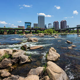 Richmond Skyline and CSX train by Stacy Abbott