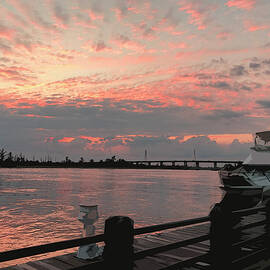Riverwalk Sunset by Gina Harrison