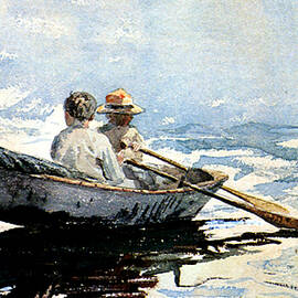 Rowing The Boat by Winslow Homer