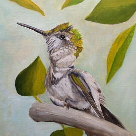 Ruby-throated Hummingbird by Angeles M Pomata