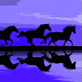 Running Horses by AM FineArtPrints