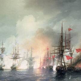 Russian Turkish Sea Battle of Sinop by Ivan Konstantinovich Aivazovsky
