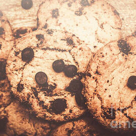 Rustic chocolate chip cookie snack by Jorgo Photography