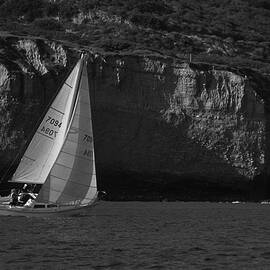 Sailing off Southern California by David Shuler