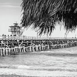 San Clemente Tiki Umbrella Panorama Photo by Paul Velgos