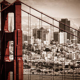 San Francisco through the Bridge by Matt  Trimble