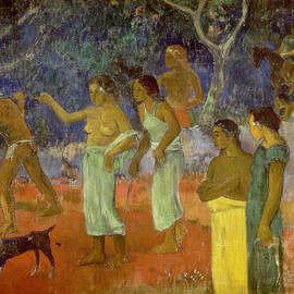 Scene from Tahitian Life by Paul Gauguin