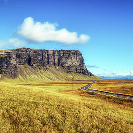 Scenic landscape with the ring road in Iceland by Miroslav Liska
