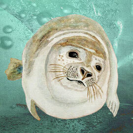 Sea Lion Swimming by Angeles M Pomata