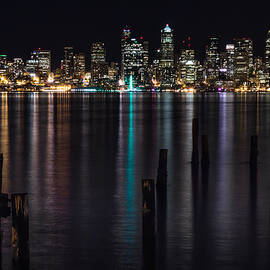 Seattle at Night by Ed Clark