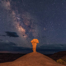 Secret Spire and The Milky Way Horizontal by Dan Norris